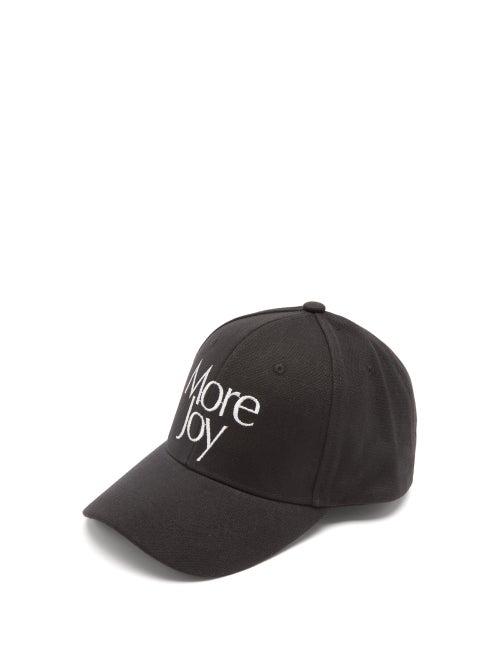 Matchesfashion.com More Joy By Christopher Kane - Logo-embroidered Cotton-canvas Baseball Cap - Mens - Black