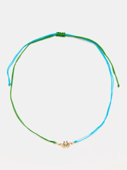 Yvonne Lon - Crab Diamond, Tsavorite & 9kt Gold Necklace - Womens - Multi
