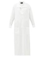 Matchesfashion.com Su Paris - Luka Cotton-poplin Maxi Kaftan Dress - Womens - White Stripe