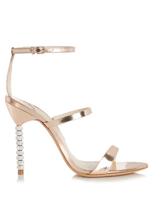 Sophia Webster Rosalind Crystal-heel Leather Sandals