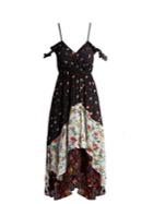 Preen Line Cecile Floral-print Cold-shoulder Dress