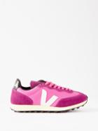 Veja - Rio Branco Suede And Mesh Trainers - Womens - Pink