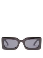 Le Specs X More Joy - Rectangular Recycled Sunglasses - Womens - Black