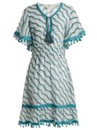 Matchesfashion.com Talitha - Amyra Silk And Cotton Blend Dress - Womens - Green Print