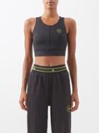 Adidas By Stella Mccartney - Truepurpose Recycled Fibre-blend Training Crop Top - Womens - Black