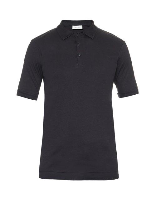 Matchesfashion.com The White Briefs - Maier Cotton Polo Shirt - Mens - Navy