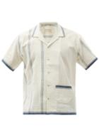 Matchesfashion.com Harago - South Of France Upcycled Cotton-canvas Shirt - Mens - Cream