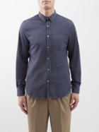 Officine Gnrale - Lipp Patch-pocket Cotton Shirt - Mens - Blue