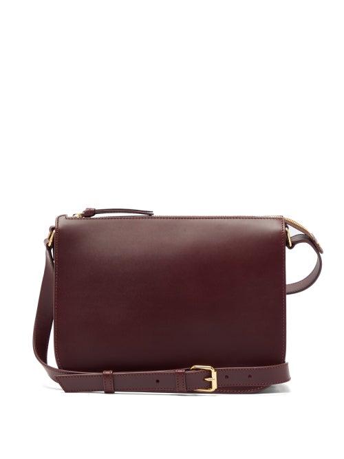 Matchesfashion.com A.p.c. - Stphanie Leather Cross Body Bag - Womens - Burgundy