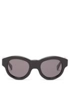 Kuboraum - Round Acetate Sunglasses - Mens - Black