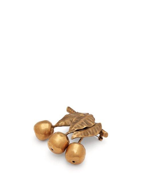 Matchesfashion.com Gucci - Cherries Brooch - Womens - Ivory