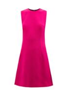 Ladies Rtw Dolce & Gabbana - Round-neck Wool Mini Dress - Womens - Pink