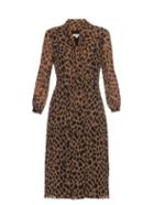 Burberry London Liv Leopard-print Silk-chiffon Dress