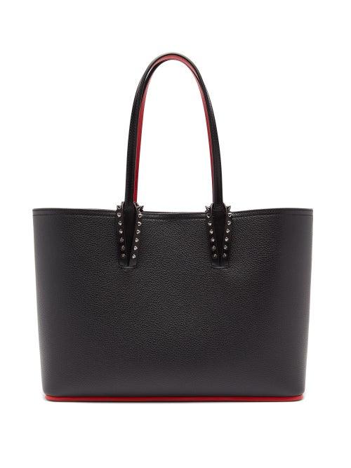 Matchesfashion.com Christian Louboutin - Cabata Small Spike-stud Leather Tote Bag - Womens - Black