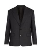 Prada Micro Houndstooth Wool Blazer