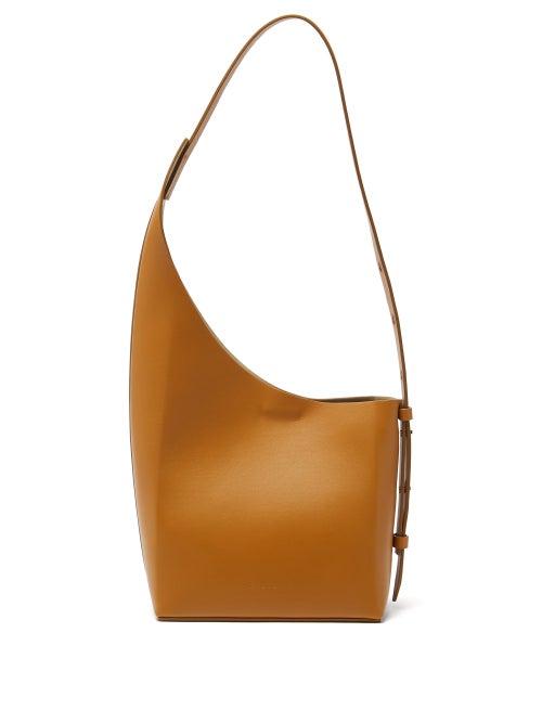 Matchesfashion.com Aesther Ekme - Demi Lune Leather Shoulder Bag - Womens - Tan