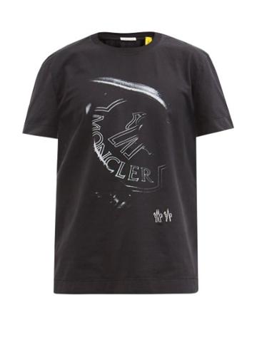 6 Moncler 1017 Alyx 9sm - Logo-print Cotton-jersey T-shirt - Mens - Black
