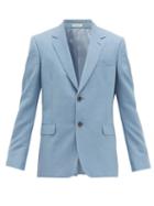 Matchesfashion.com Alexander Mcqueen - Wool Blend Suit Jacket - Mens - Light Blue