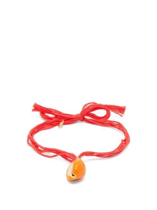 Matchesfashion.com Aurlie Bidermann - Takayama Seashell Charm Anklet - Womens - Red