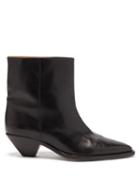 Isabel Marant - Imori Leather Ankle Boots - Womens - Black