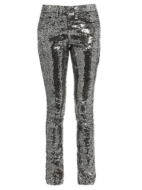 Saint Laurent Sequin-embellished Skinny Jeans
