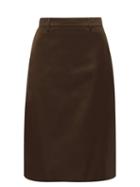 Matchesfashion.com Prada - Nylon Midi Skirt - Womens - Dark Green