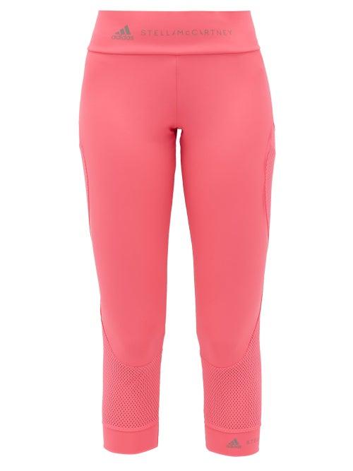 Matchesfashion.com Adidas By Stella Mccartney - Essentials Mesh-panelled Technical Leggings - Womens - Pink