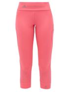 Matchesfashion.com Adidas By Stella Mccartney - Essentials Mesh-panelled Technical Leggings - Womens - Pink