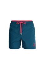 Matchesfashion.com Vilebrequin - Moka Bi Colour Swim Shorts - Mens - Blue Multi