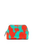 Matchesfashion.com Diane Von Furstenberg - Ebrba Print Canvas Cosmetics Case - Womens - Green Multi