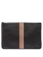 Paul Smith Signature Stripe Leather Pouch
