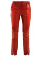 Givenchy Contrast-panel Skinny Leather Cropped Trousers