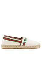 Matchesfashion.com Gucci - Gg-embroidered Canvas Espadrilles - Mens - Beige