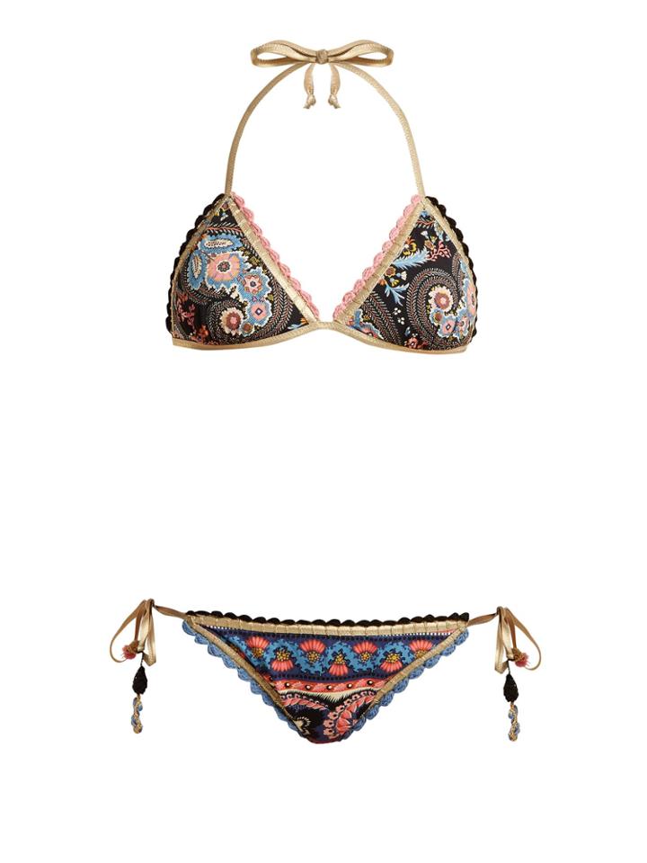 Anjuna Crochet-trimmed Reversible Triangle Bikini