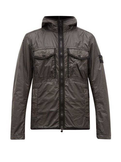 Matchesfashion.com Stone Island - Hooded Technical Nylon Jacket - Mens - Black