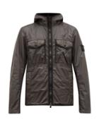 Matchesfashion.com Stone Island - Hooded Technical Nylon Jacket - Mens - Black