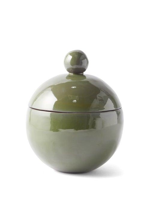 Tina Vaia - Cubi Ceramic Ice Bucket - Womens - Dark Green