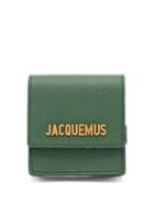 Matchesfashion.com Jacquemus - Grained Leather Coin Purse Bracelet - Womens - Green