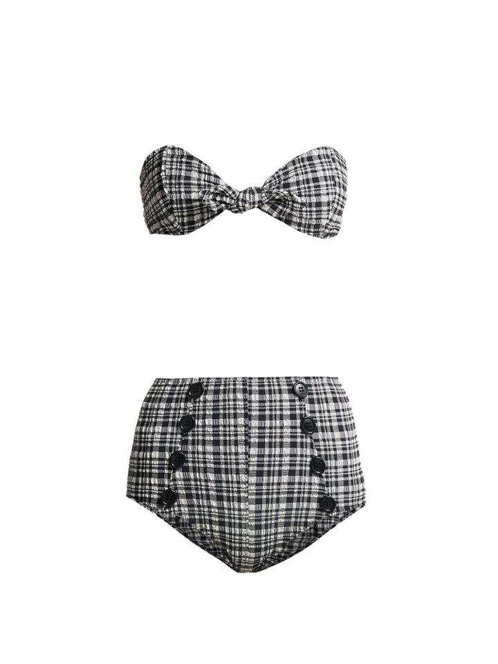Lisa Marie Fernandez Poppy Gingham-check Bikini