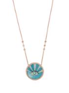 Jacquie Aiche Diamond, Opal & Turquoise Rose-gold Necklace