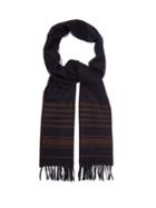 Matchesfashion.com Brunello Cucinelli - Horizontal Stripe Cashmere Scarf - Mens - Brown