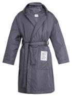 Vetements Tie-waist Padded Hooded Coat