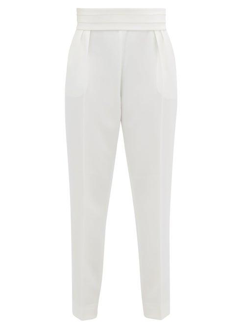 Matchesfashion.com Max Mara - Anagni Trousers - Womens - White