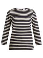 A.p.c. Nikki Long-sleeved Striped Cotton Top