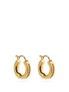 Matchesfashion.com Versace - Greca-engraved Hoop Earrings - Womens - Gold