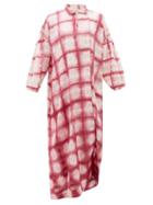 Matchesfashion.com Story Mfg. - Alea Tie-dye Organic-cotton Dress - Womens - Pink White