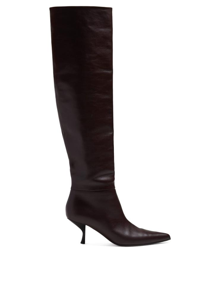 The Row Bourgeoisie Knee-high Leather Boots