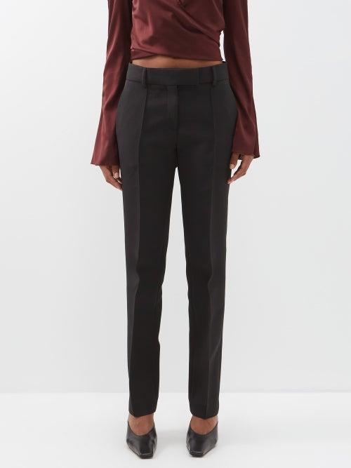 Acne Studios - Pera Crepe Straight-leg Suit Trousers - Womens - Black