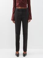 Acne Studios - Pera Crepe Straight-leg Suit Trousers - Womens - Black