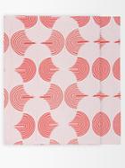 La Doublej - Set Of Two Slinky Rosso-print Linen Placemats - Womens - Pink Multi